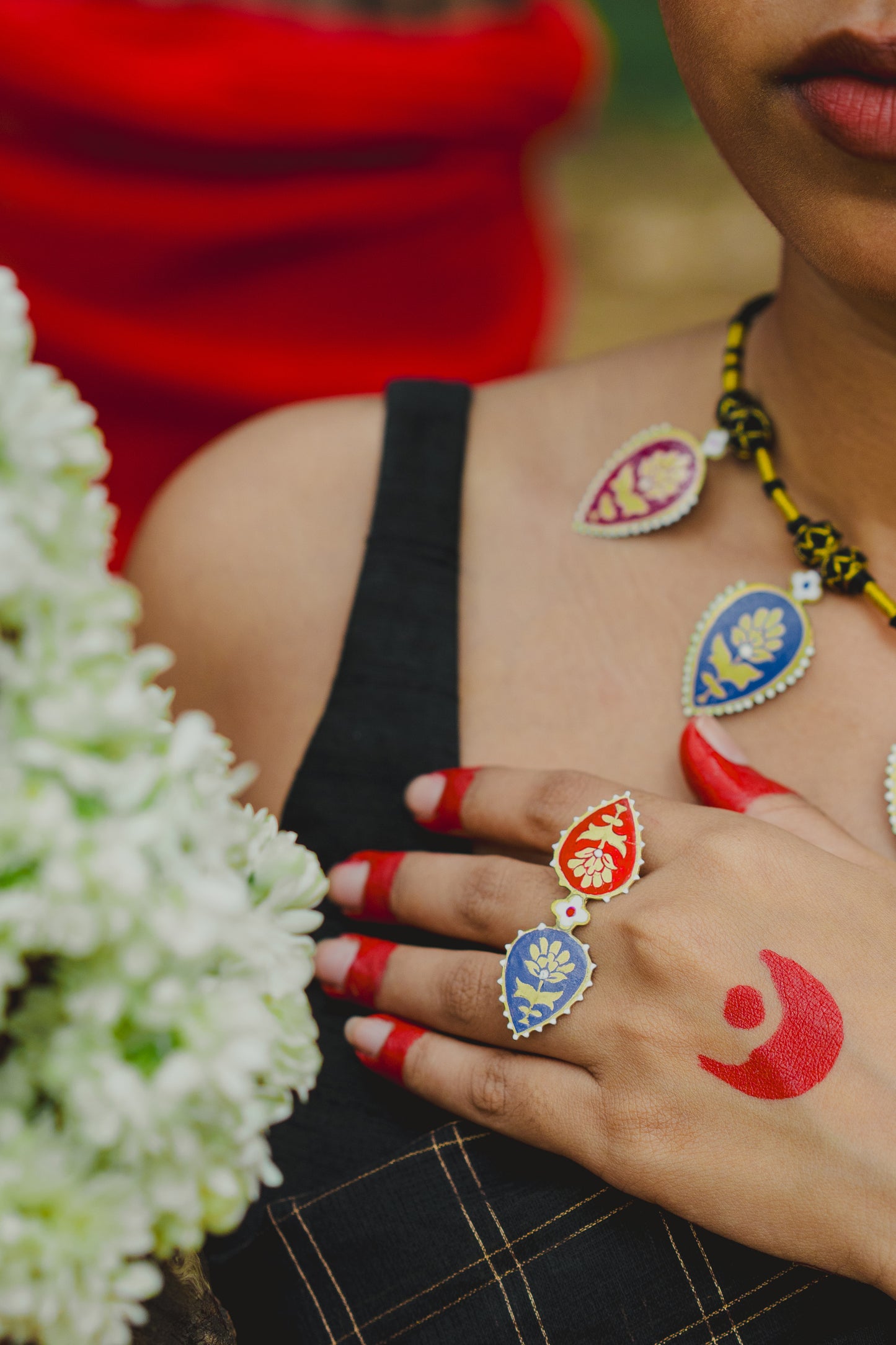 Indradanush ring (purple and red)