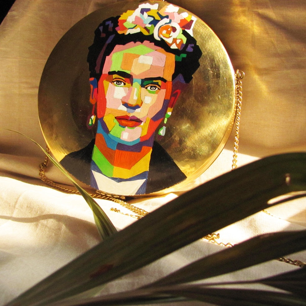 Frida brass bag