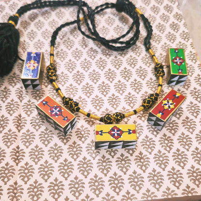 3D Panch rang neacklace