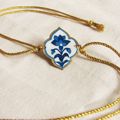 Indigo and white rakhi