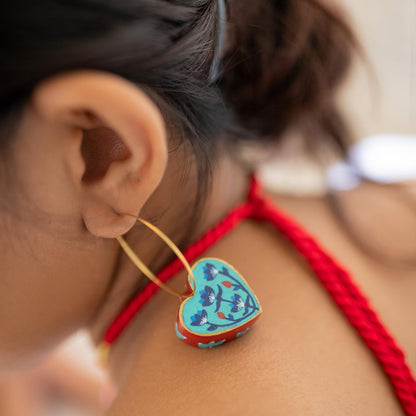 3D Heart earrings