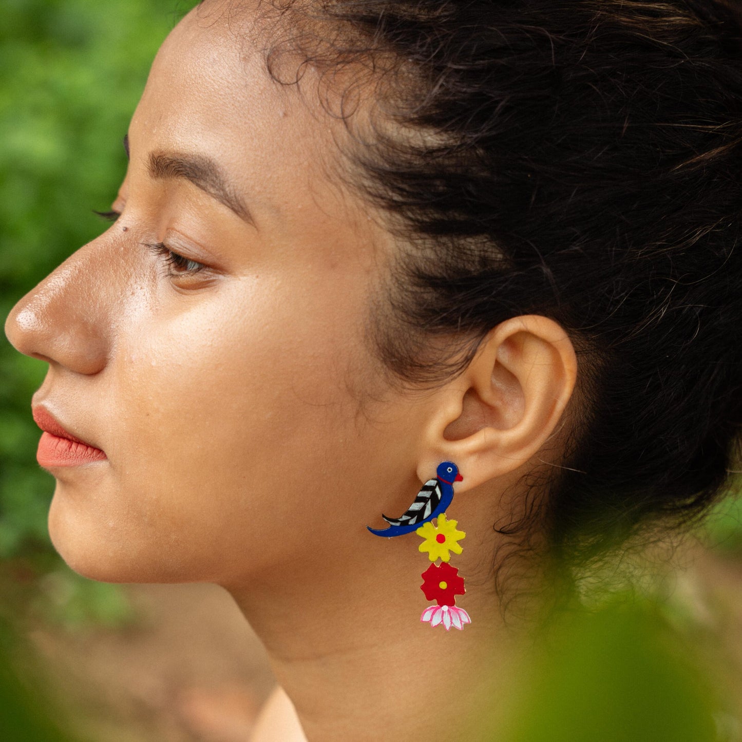 Phool aur Tota earring