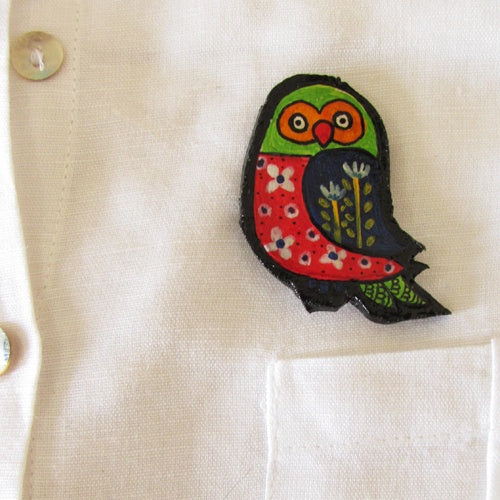 Owl brooch