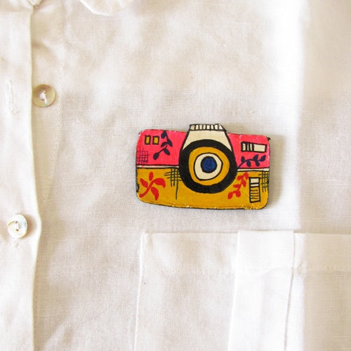 Camera brooch