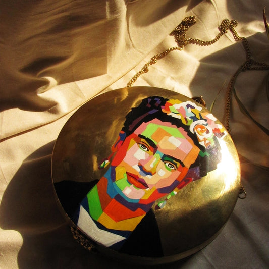 Frida brass bag